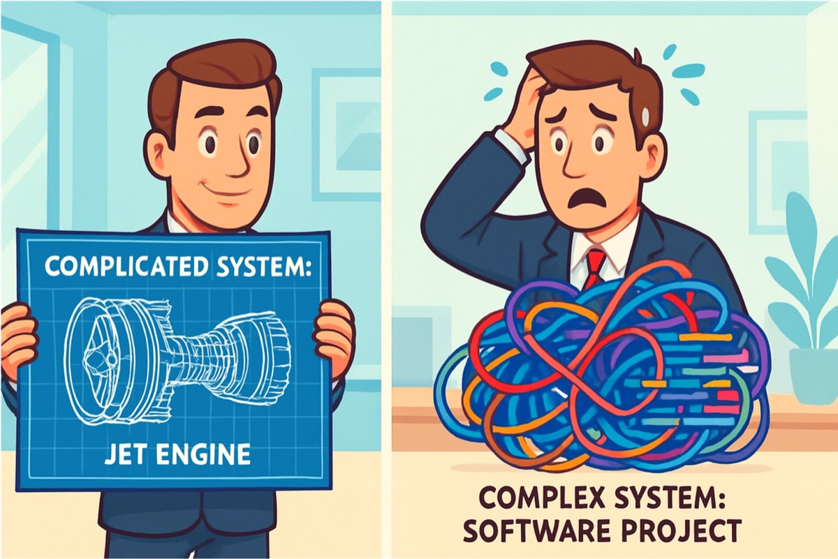 Complejidad en software — navegando la incertidumbre en el desarrollo de software