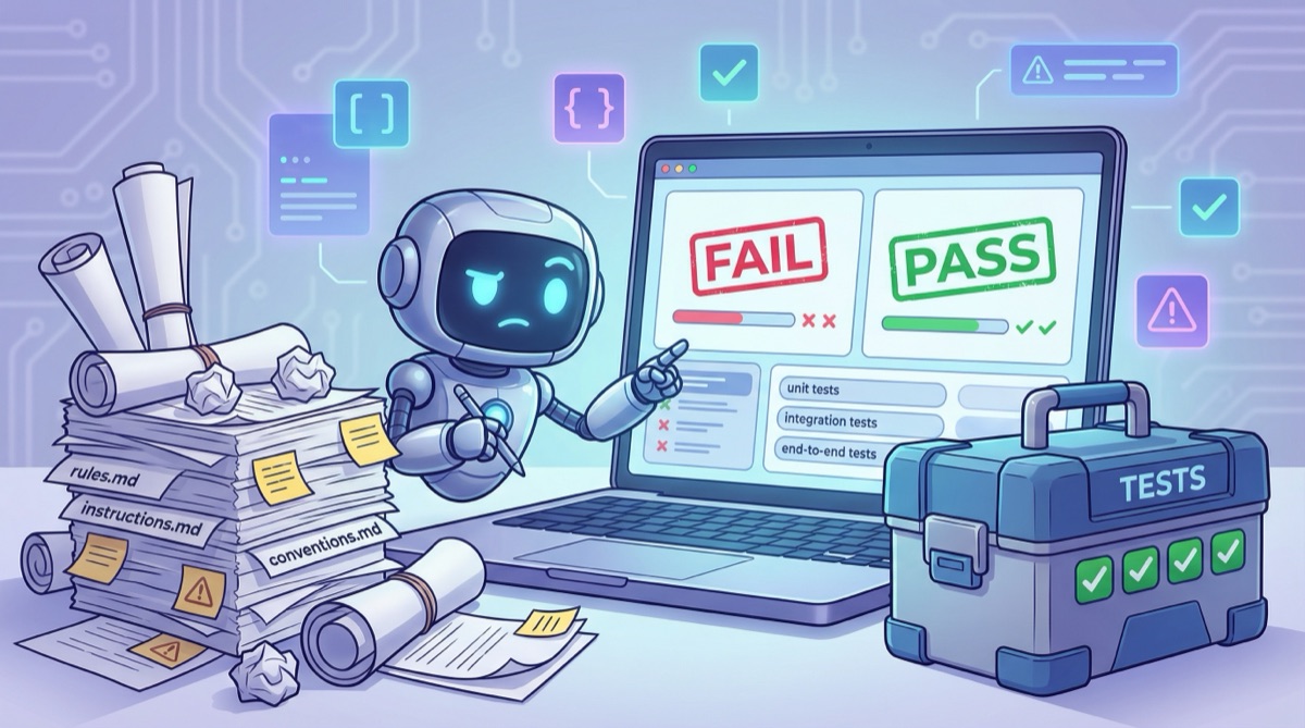 Los tests superan las instrucciones para agentes IA