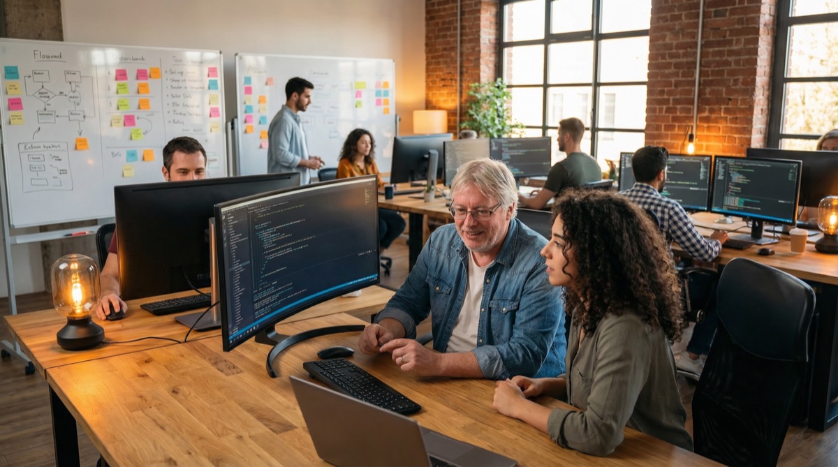 Socio técnico para la entrega de software trabajando entre la organización y el código
