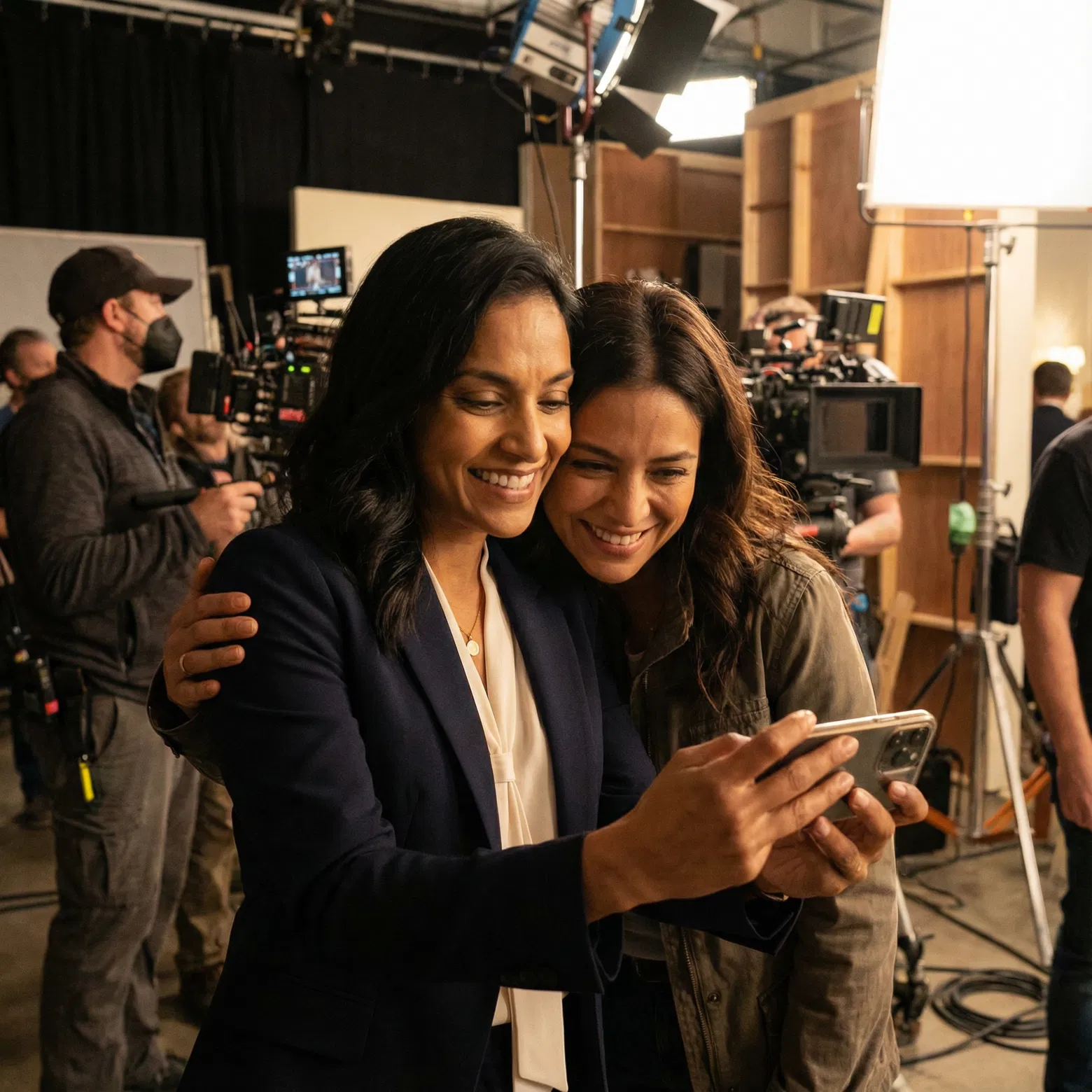 Valentina selfie con Marisol