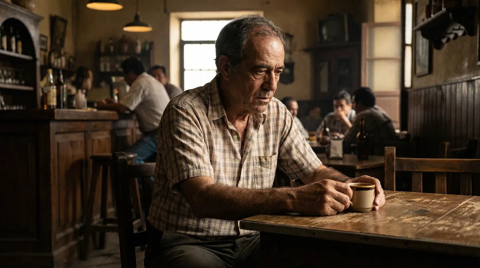 Héctor en cantina