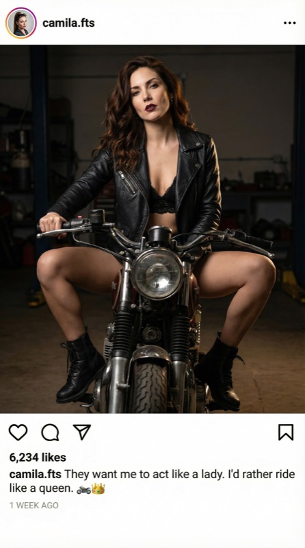Publicación de Instagram del personaje