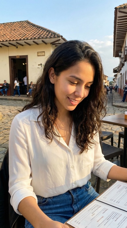 Camila Torres detrás de cámaras