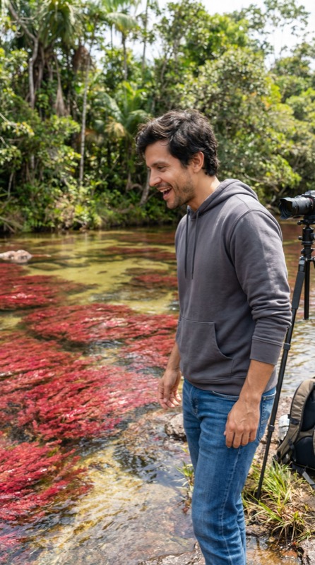 Sebastián Duarte detrás de cámaras